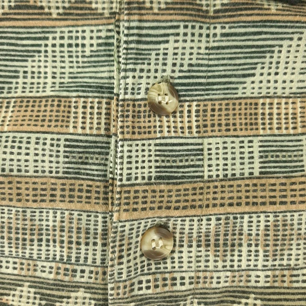 Vintage Imprints by ME Sport Mens XXL Cotton Polo Shirt Geometric Tribal Print